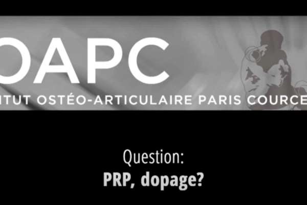 Question : PRP et dopage ?